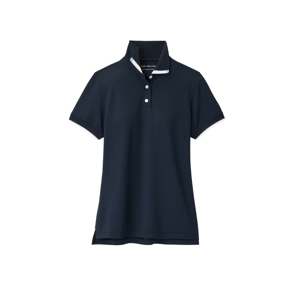 Peter Millar Women&#39;s Whitworth Sport Mesh Polo Black, Size: XS