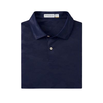 Peter Millar Men's Featherweight Logo Camo Polo