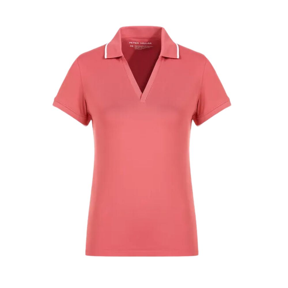 Peter Millar Women&#39;s Betty Short Sleeve Drop V Polo, Size: XS