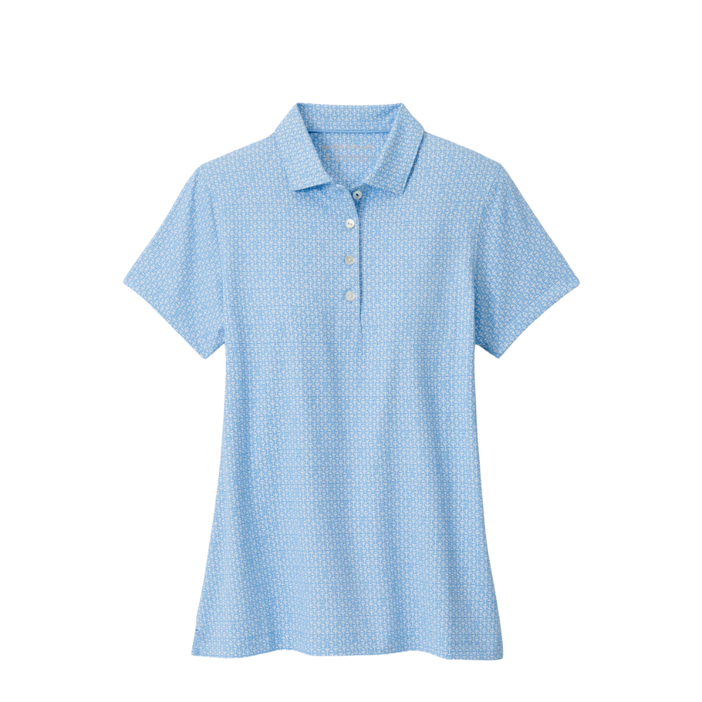 Peter Millar Women&#39;s Mar-Tee-Ni Break Short-Sleeve Button Polo