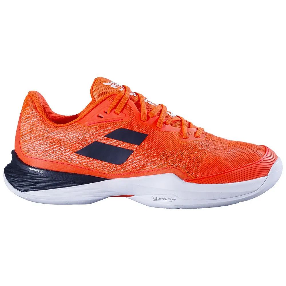 Babolat Tennis Men&#39;s Shoes Jet Mach 3 All Court, Size: 7.5, Color: Strike Red / White