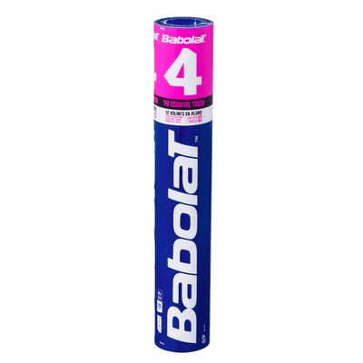 Babolat 4 Feather Shuttlecocks White 12pcs