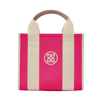 G/FORE Pray For Birdies Canvas Square Bag  (Knock Out Pink)