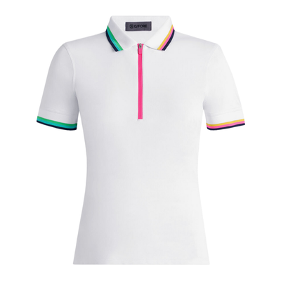 G/FORE Women&#39;s Tech Pique Quarter Zip Polo