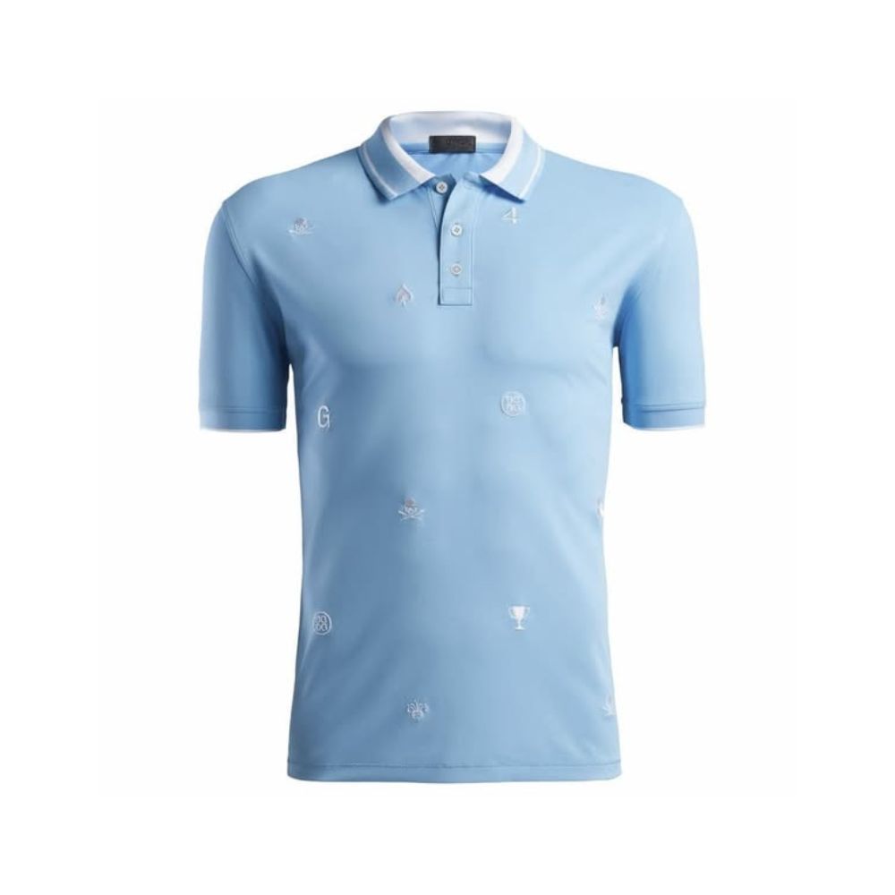 G/FORE Men&#39;s Polo Shirt Logo, COLOR: Baja, SIZES: M