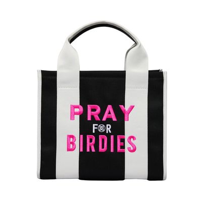 G/FORE Pray For Birdies Canvas Square Bag  (Onyx)