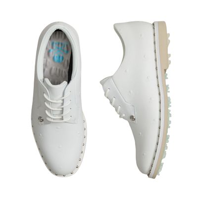 G/FORE Women&#39;s Gallivanter Studded Leather Skull &amp; Tees Golf Shoes