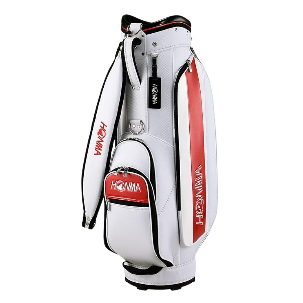 Honma Caddie Bag CB12310, COLOR: White/Red