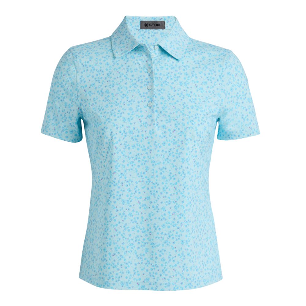 G/FORE Women&#39;s Ditsy Floral Silky Tech Nylon Polo