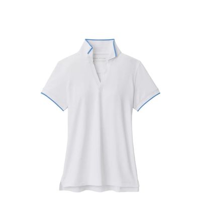 Peter Millar Women's Betty Short Sleeve Drop V Polo White