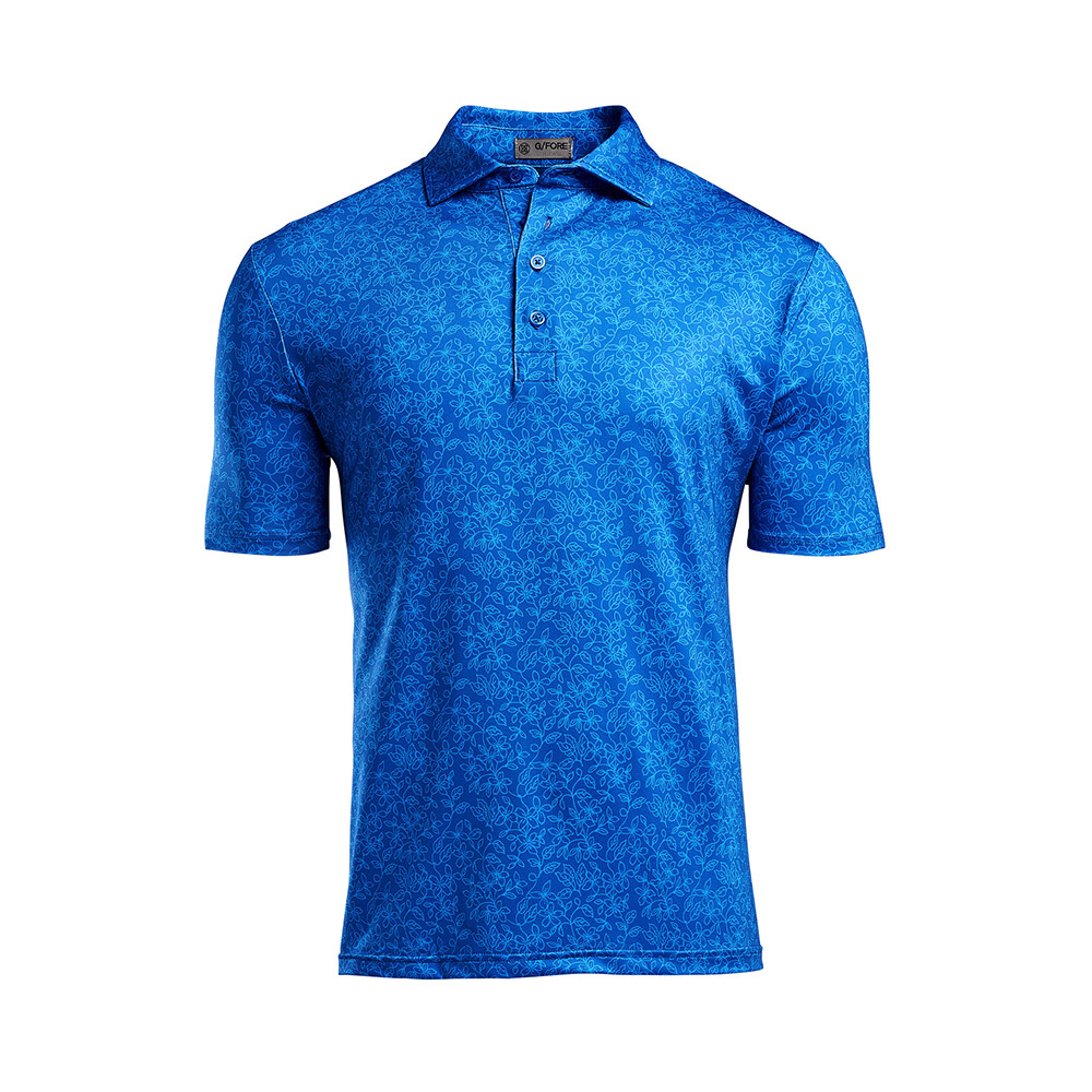 G/FORE Men's Vines Polo (Sapphire), SIZES: Small (S)