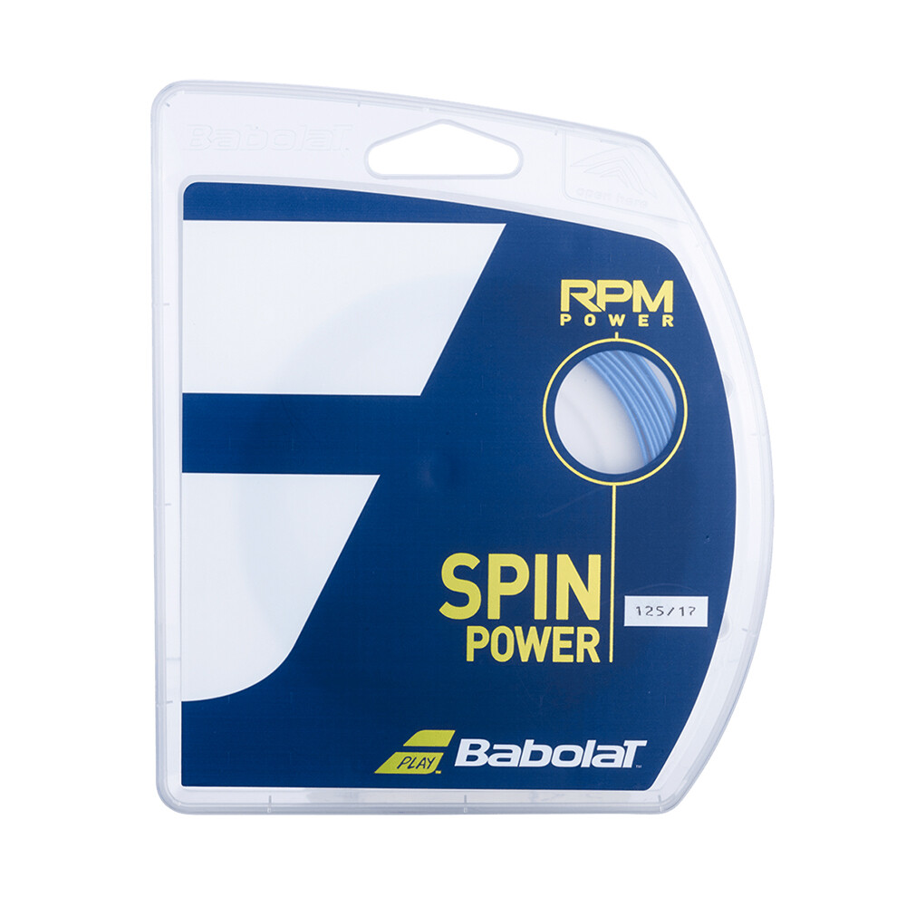 Babolat Tennis String RPM Power 12M, GAUGE: 125/17 Gauge, COLOR: Electric Blue