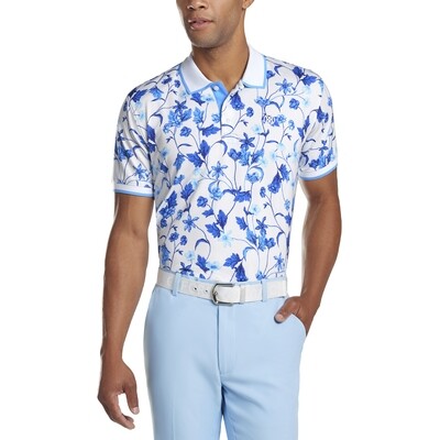 G/FORE Men's Printed Floral Polo