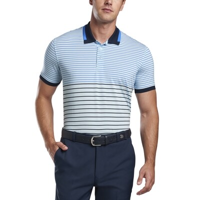 G/FORE Men's Two-Tone Stripe Polo