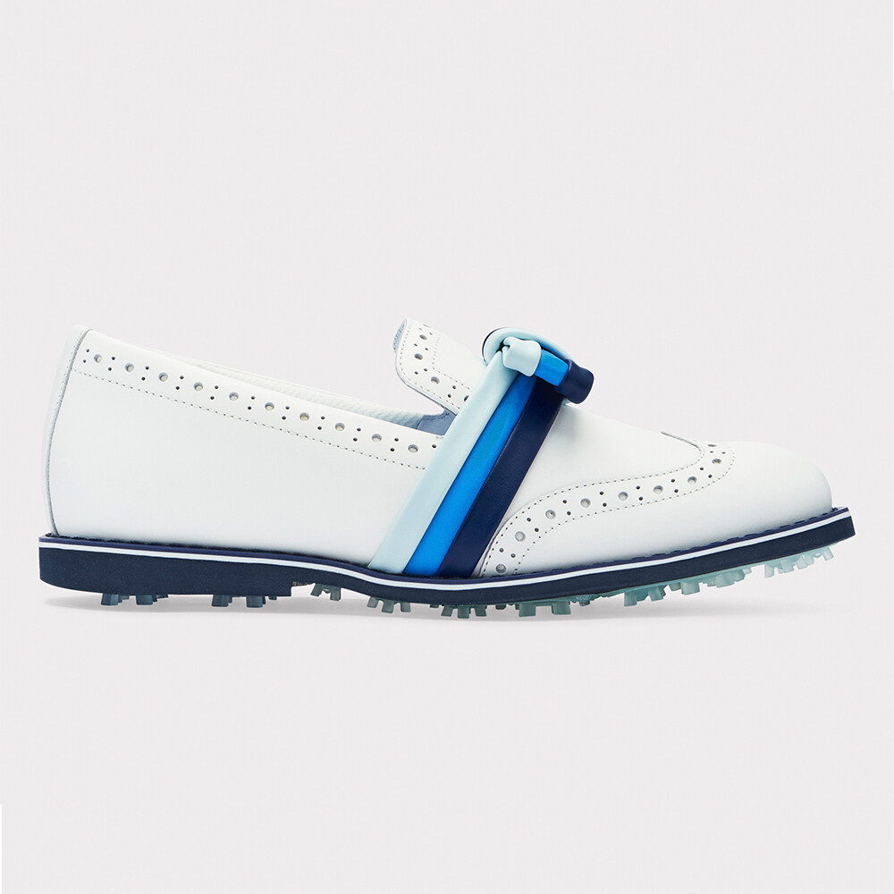 G/FORE Women’s Ribbon Brogue Cruiser Gallivanter, COLOR: Snow, SIZES: 7