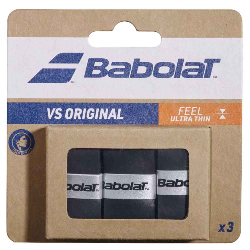 Babolat VS Original Feel Overgrip X3, COLOR: Black