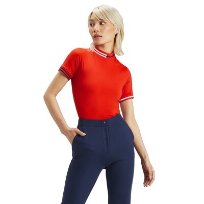 G/FORE Women’s Featherweight Silky Tech Nylon Mock Neck Top