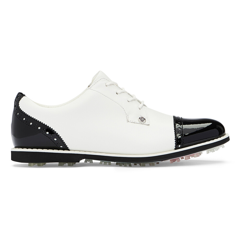 G/FORE Women’s Cap Toe Gallivanter (Snow/Onyx), SIZES: 7