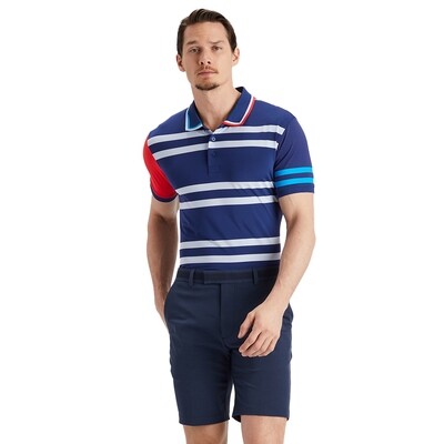 G/FORE Men's Variegated Stripe Tech Jersey Polo