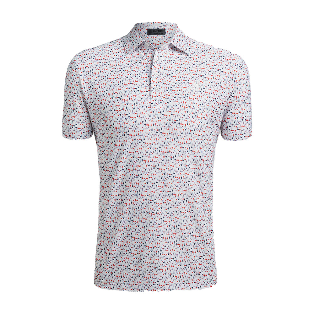 G/FORE Men's Aye Papi Pique Polo, SIZES: M, COLOR: Snow