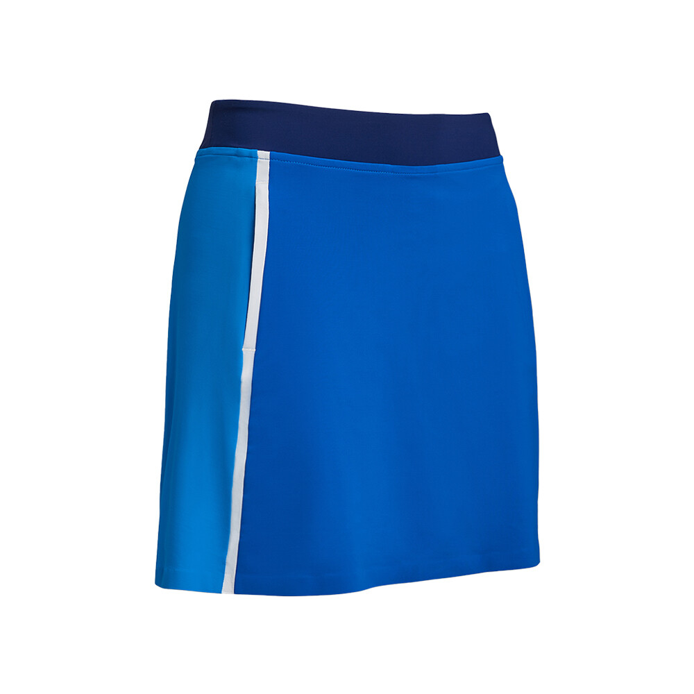 G/FORE Women's Colour Block Silky Tech Nylon A-Line Skort (Ultramarine), SIZES: XS