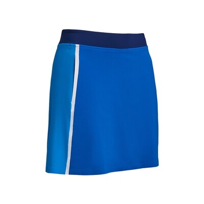 G/FORE Women's Colour Block Silky Tech Nylon A-Line Skort (Ultramarine)