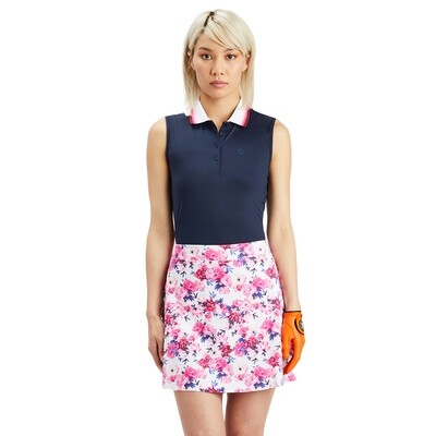 G/FORE Women's Floral Silky A-Line Skort (Snow Multi)