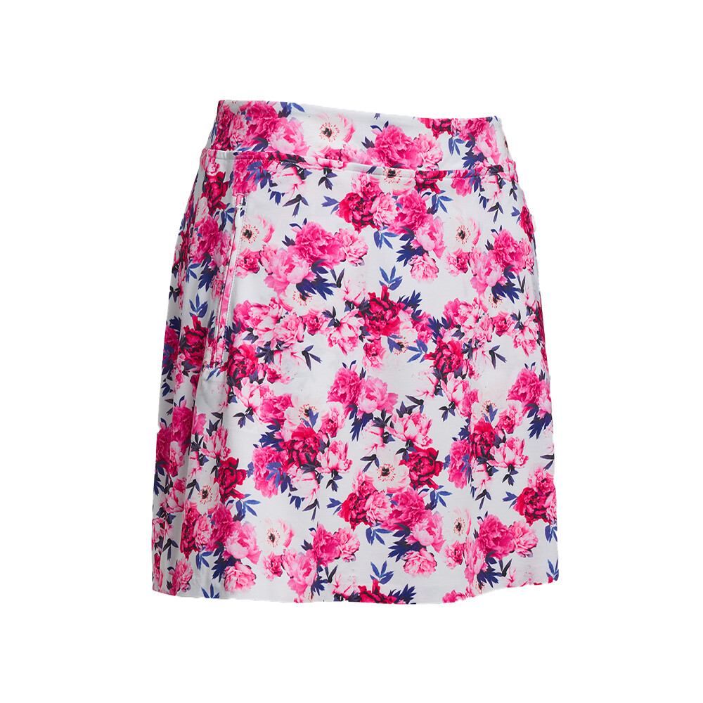 G/FORE Women's Floral Silky A-Line Skort (Snow Multi), SIZES: XS