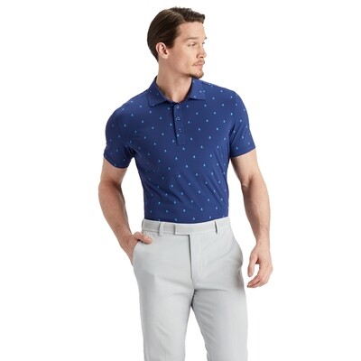 G/FORE Men's Skull &amp; T's Ice Nylon Slim Fit Polo