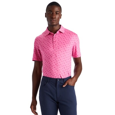 G/FORE Men's Sketch Skull Tech Jersey Polo