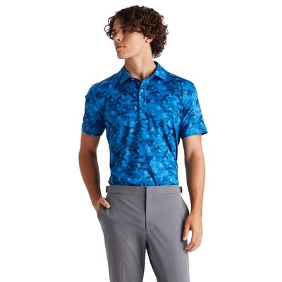 G/FORE Men's Camo Printed Tech Jersey Polo