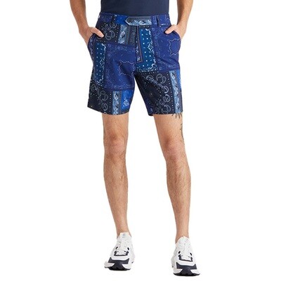 G/FORE Men’s Bandana Print Maverick 4-Way Stretch Short (Twilight)