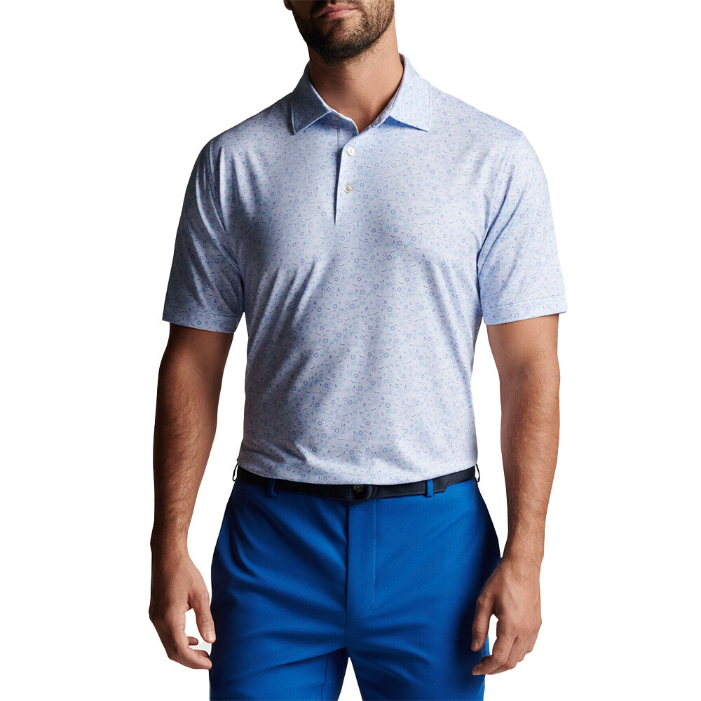 Peter Millar Men's Utopia Burger Performance Jersey Polo, SIZES: XS