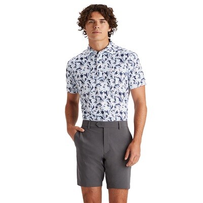 G/FORE Men's Floral Tech Piqué Slim Fit Polo