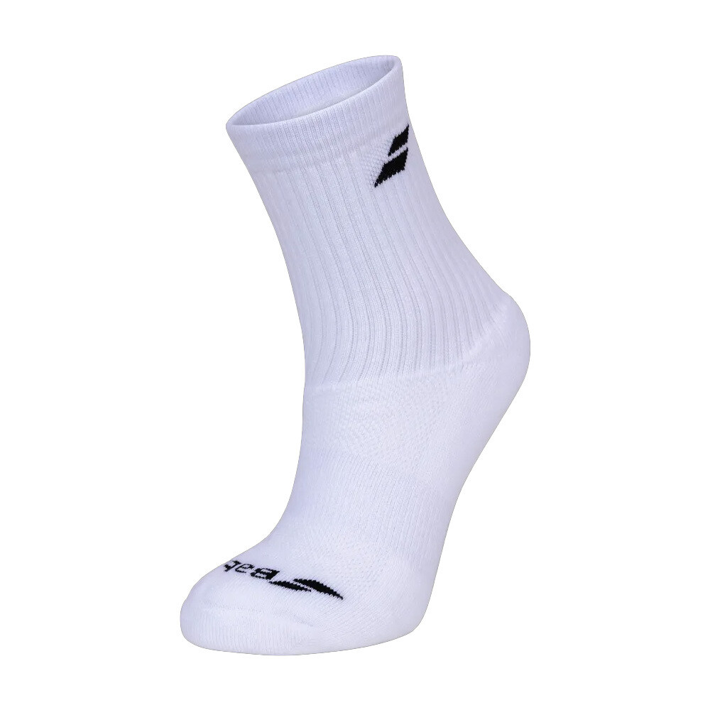 Babolat Socks 3 pcs per pack, COLOR: White, SIZE: 39-42
