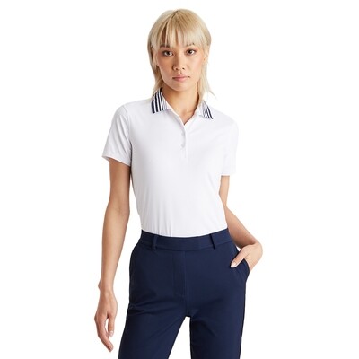 G/FORE Women's Pleated Collar Silky Tech Nylon Polo