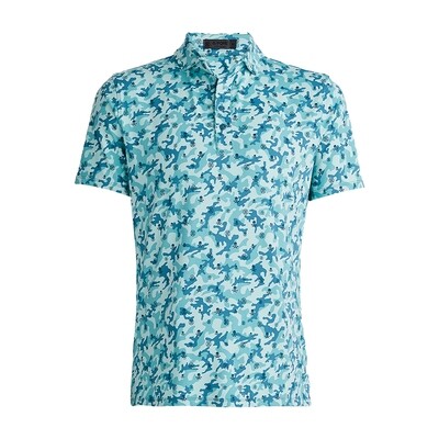 G/FORE Men's Mapped Icon Camo Tech Jersey Polo