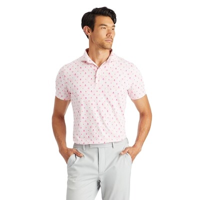 G/FORE Men's Mapped Icon Camo Tech Jersey Polo