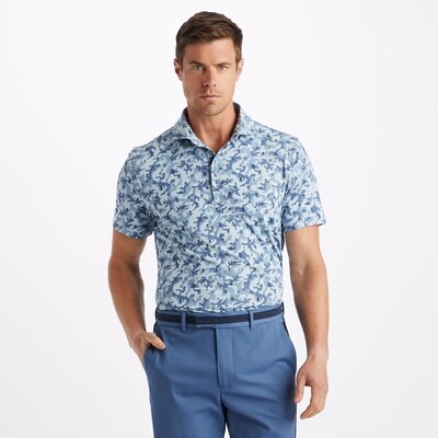 G/FORE Men's Mapped Icon Camo Tech Jersey Polo