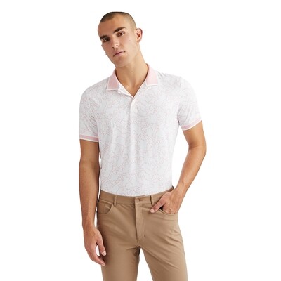 G/FORE Men’s Star Dust Banded Sleeve Tech Jersey Polo