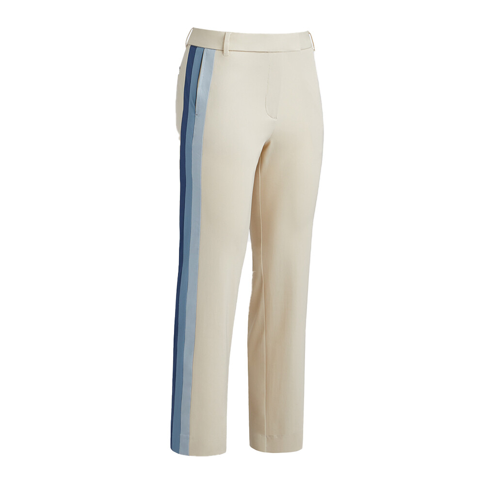 G/FORE Women’s Side Stripe Stretch Technical Twill Trouser, COLOR: Stone, SIZES: 0