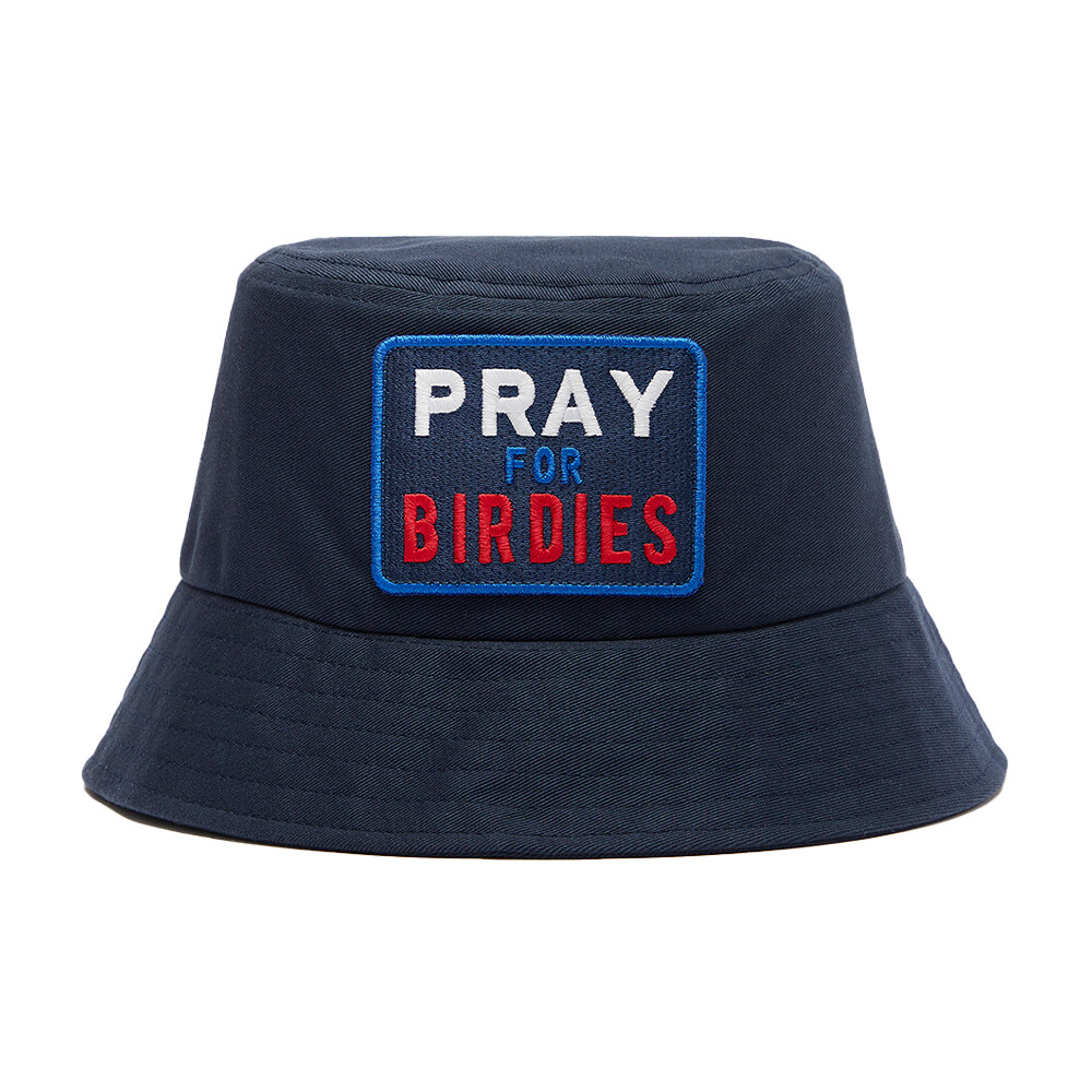 G/FORE Pray For Birdies Cotton Twill Bucket Hat, COLOR: Twilight, SIZES: S/M