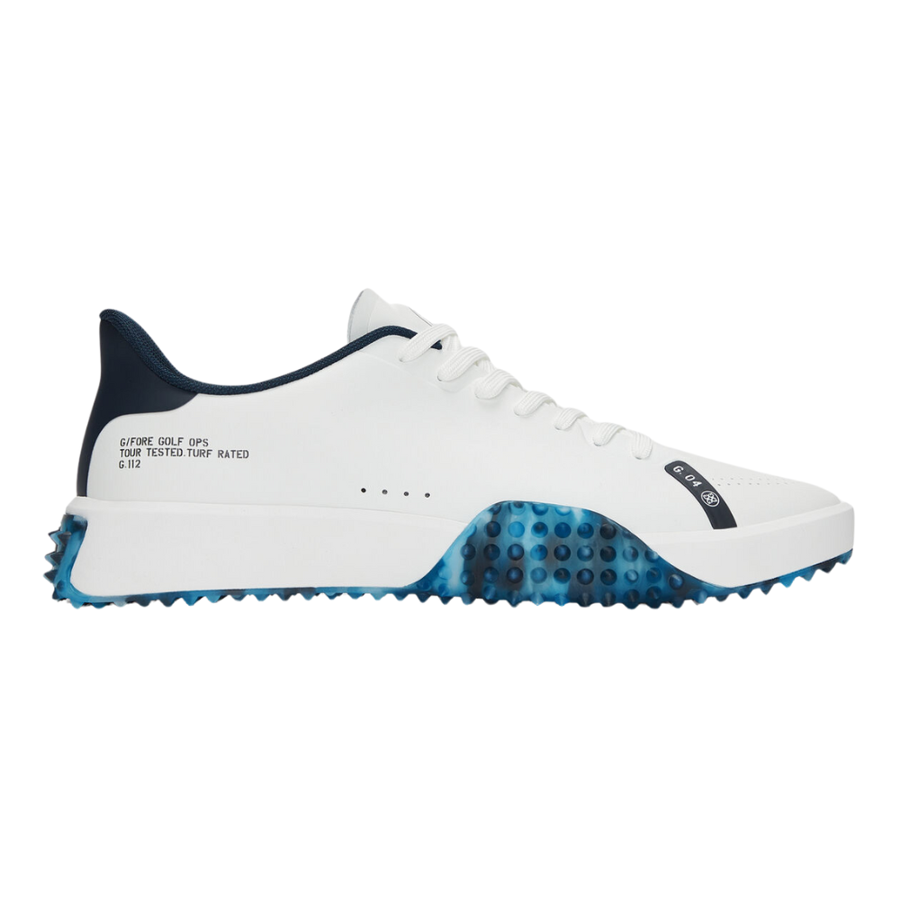 G/FORE Men's G.112 P.U. Leather Golf Shoes, COLOR: Snow Twilight, SIZES: 8