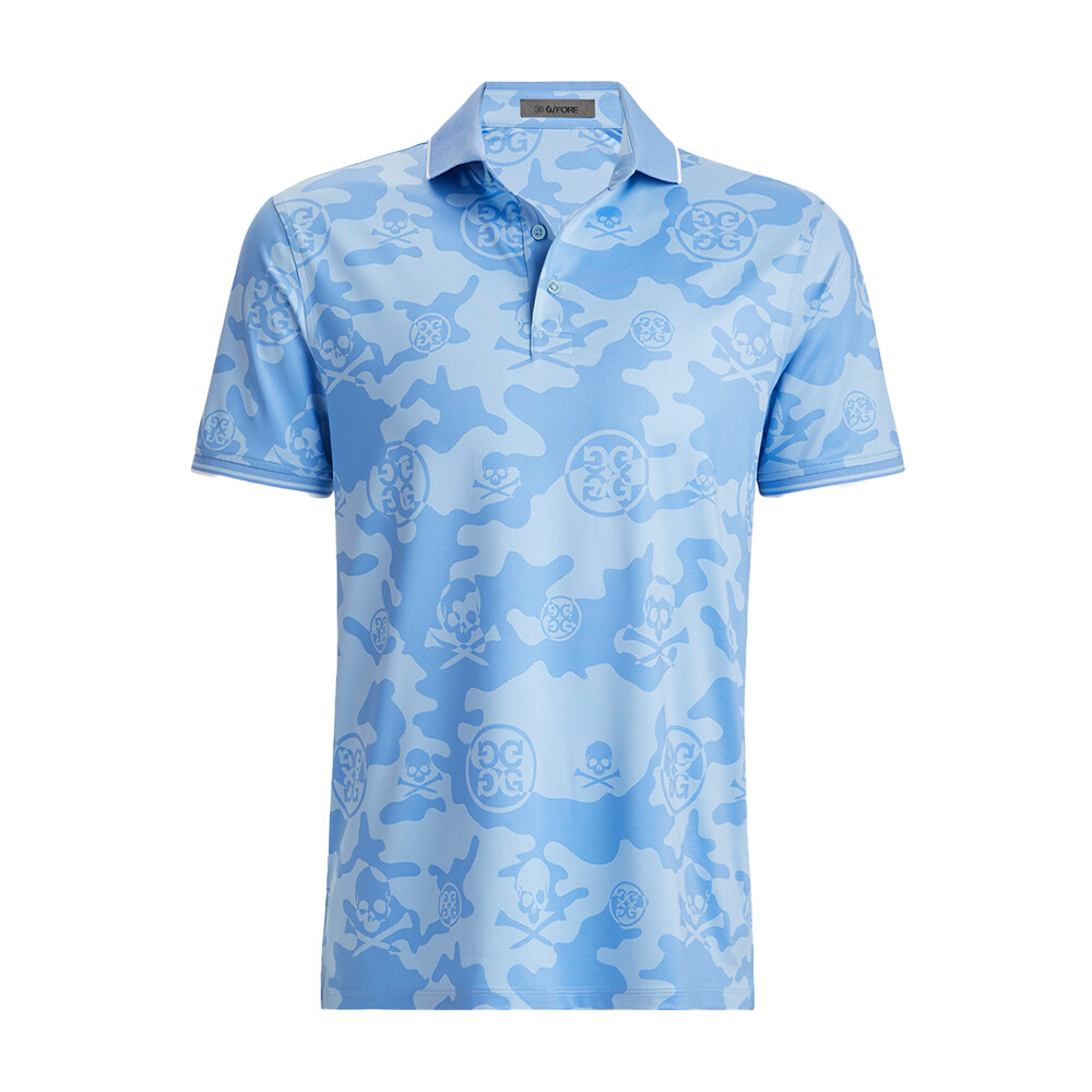 G/FORE Men’s Exploded Camo Tech Jersey Polo, COLOR: Baja, SIZES: S