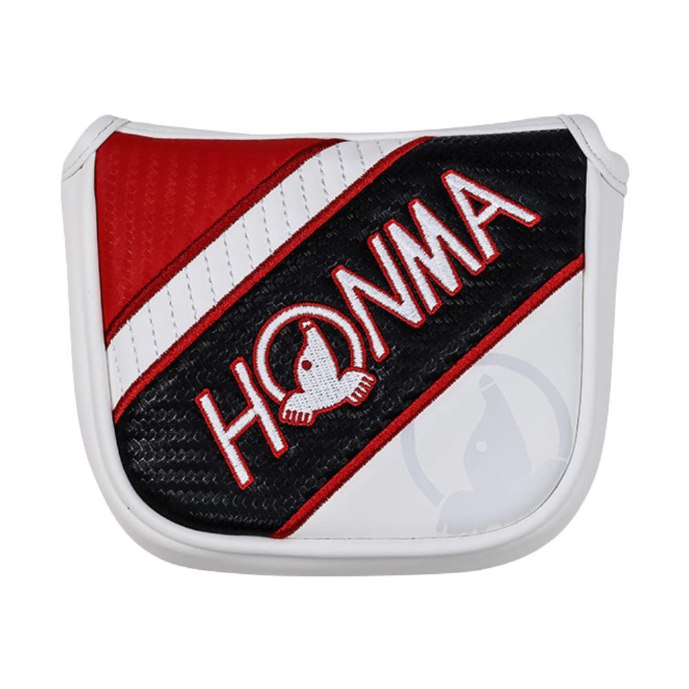 Honma Putter Cover Mallet PC12402, COLOR: White/Black