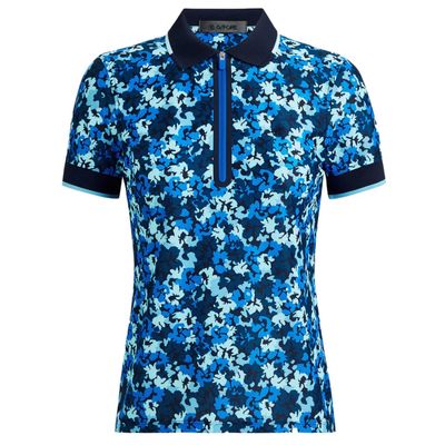 G/FORE Women's Printed Tech Pique Ladies Golf Polo Shirt