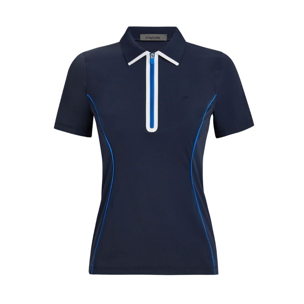 G/FORE Women's Lightweight Wrap Knit Quarter Zip Polo, Size: XS, Color: Twilight