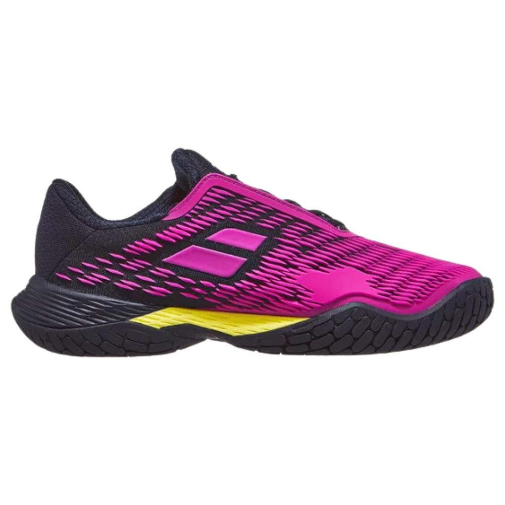 Babolat Tennis Men's Shoes Propulse Fury 3 All Court, Color: Dark Blue / Pink, Size: 7.5