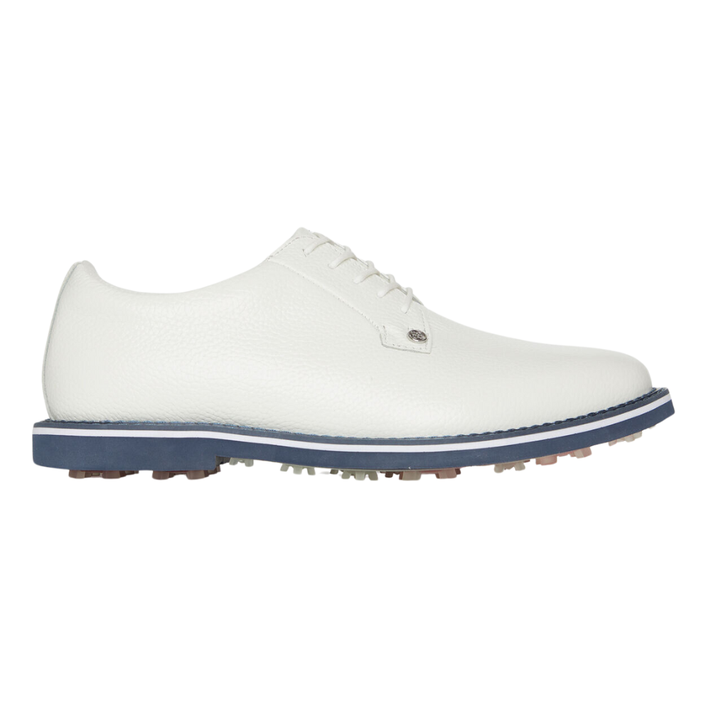 G/FORE Men's Gallivanter Full Grain Leather Golf Shoes, Size: 8, Color: Snow/Twilight