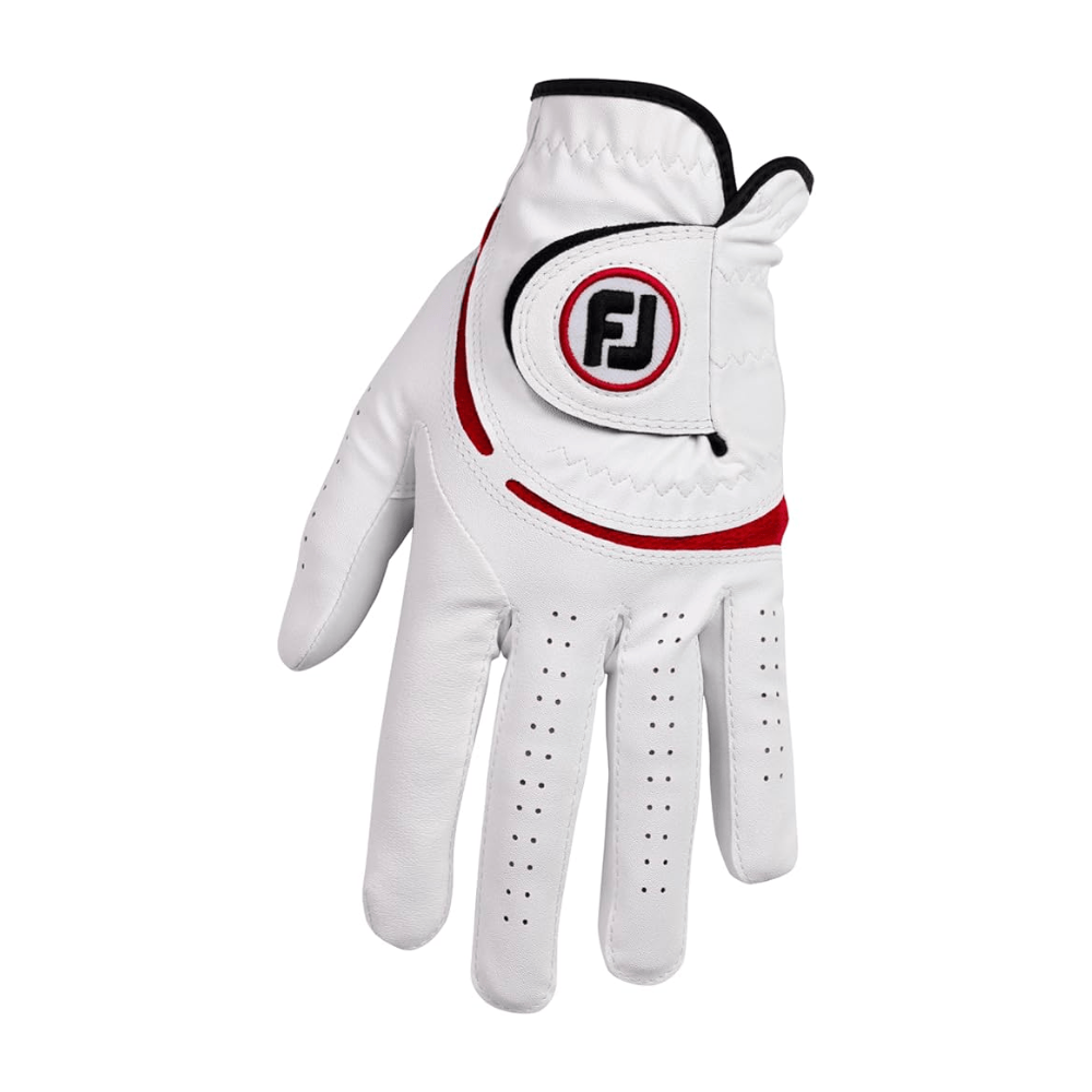 Footjoy WeatherSof Men's Golf Gloves, Color: Red, Size: 21